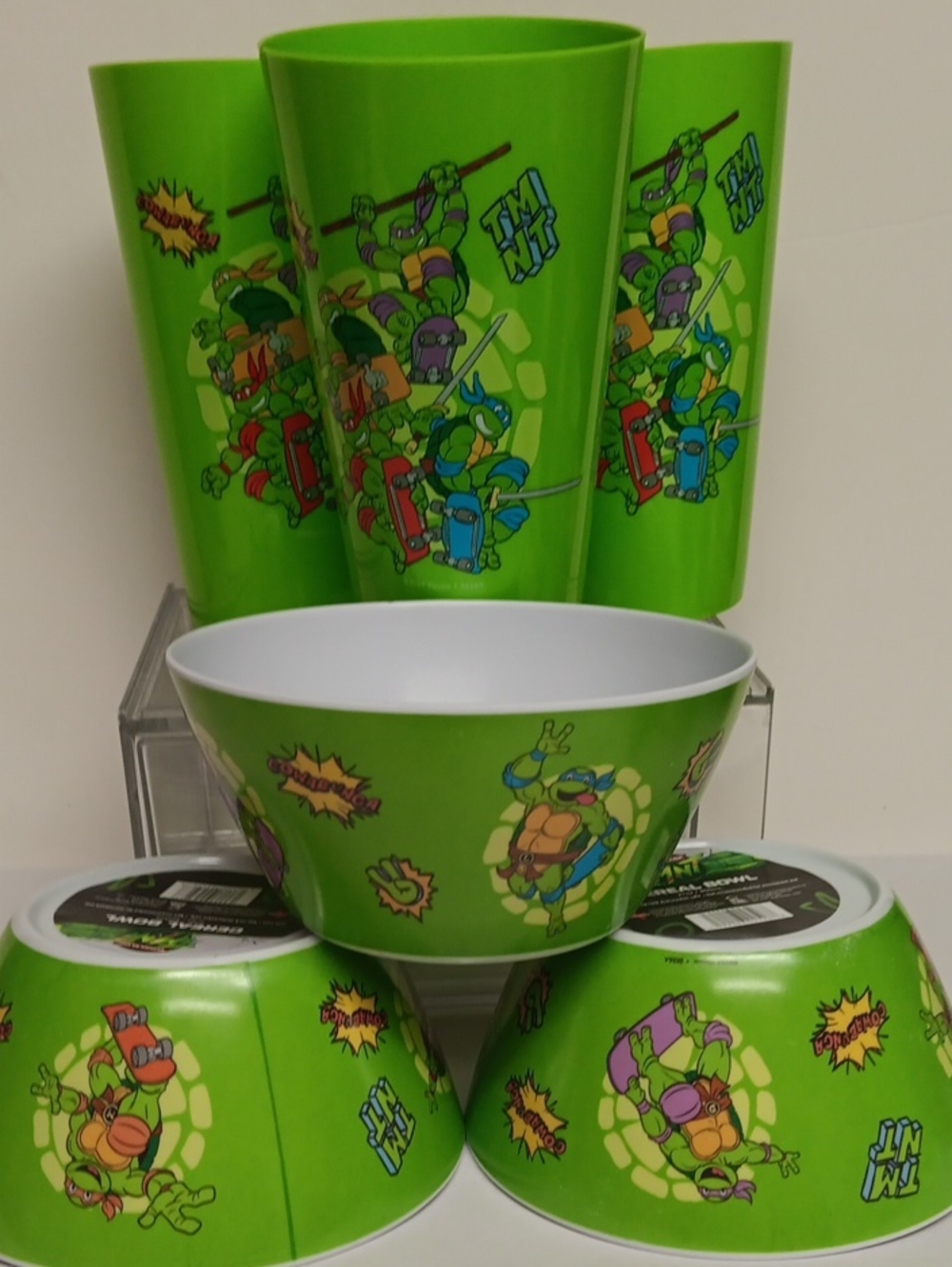 NICKELODEON NINJA TURTLES DINNER SET 6 PZAS. NEW